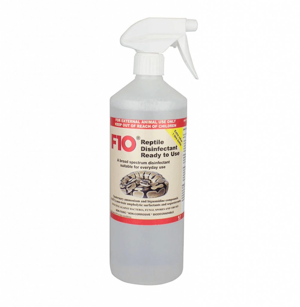 F10 Reptile Disinfectant (Ready to Use) 1L Bottle with Trigger