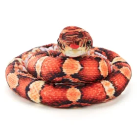 Orange Snake Plush Soft Toy - 100cm