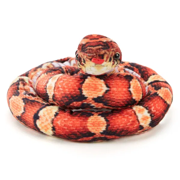 Orange Snake Plush Soft Toy - 100cm